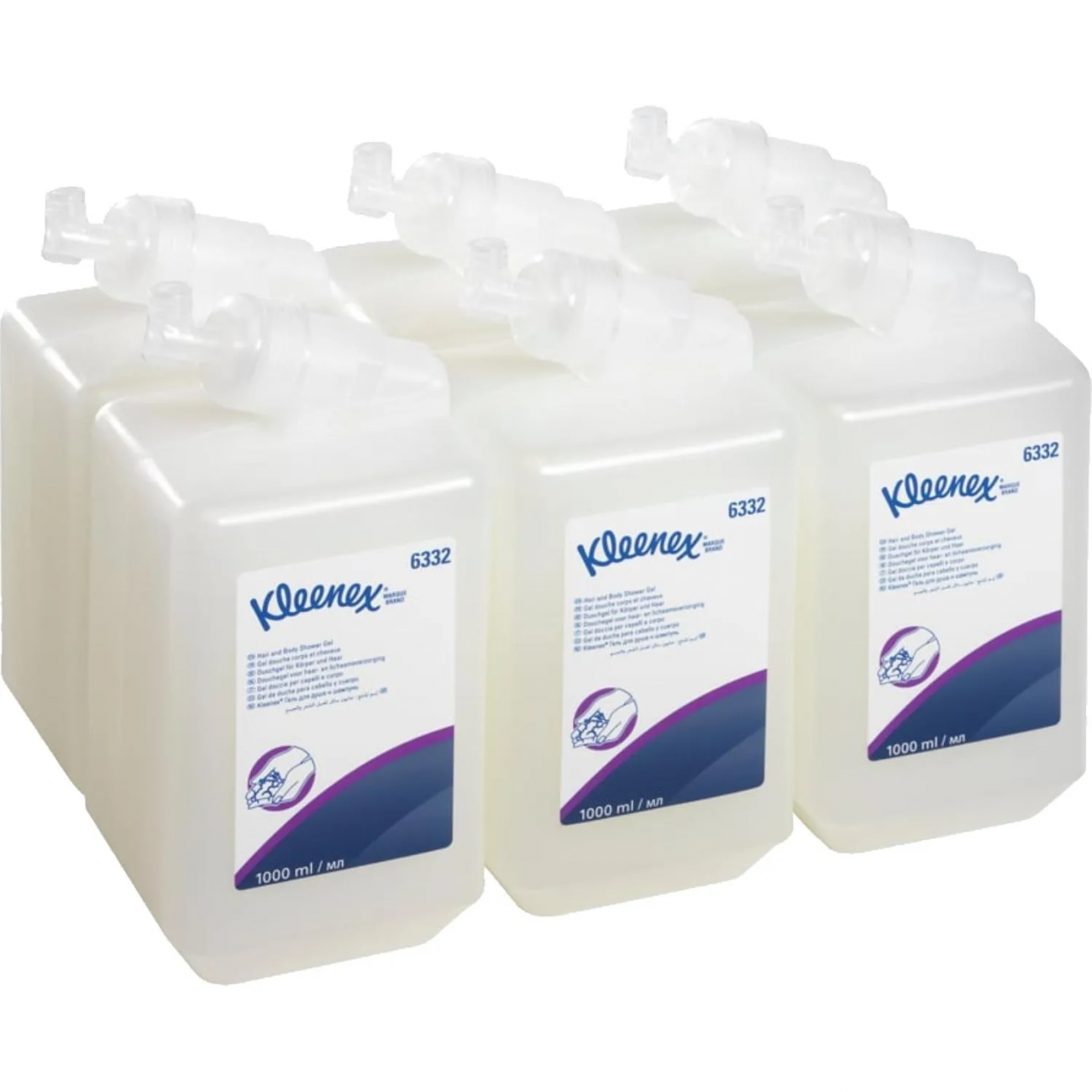 Картридж с гелем д/душа и шампунем KK Kleenex 6 кассет. 1л. 6332 Kimberly-Clark 1163040