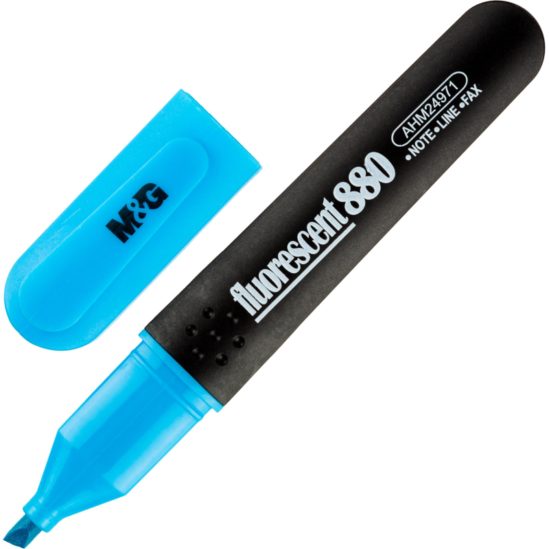 Маркер текстовыделитель M&G, ароматизированный, толщина линии 3мм, голубой 1784462 AHM24974220100H