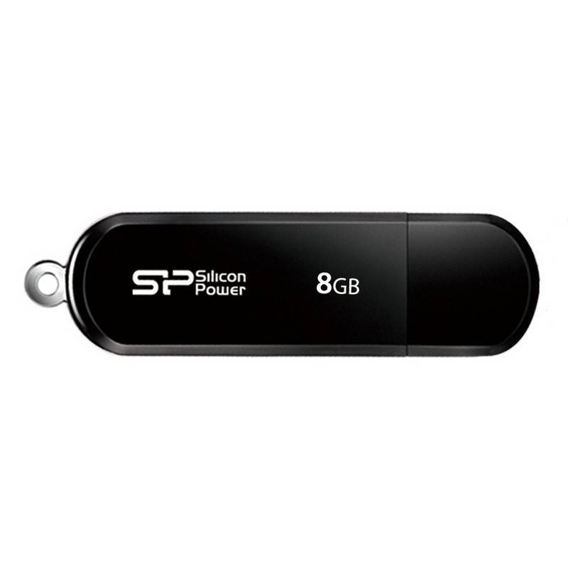 Флеш-память Silicon Power Luxmini 322 8 Gb USB 2.0 черная SP008GBUF2322V1K 165251