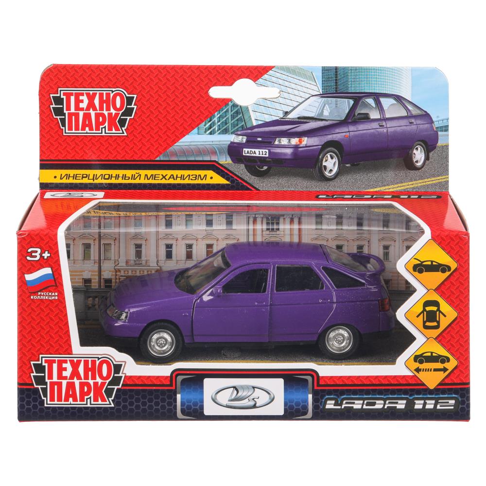 Машина металлическая "Ваз-2112", 12 см. фиолетовый Технопарк 2112-12-PRP-WOD
