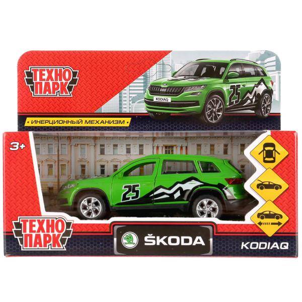 Машина металл "Skoda Kodiaq Спорт" 12 см. открываются двери, багажник Технопарк KODIAQ-S
