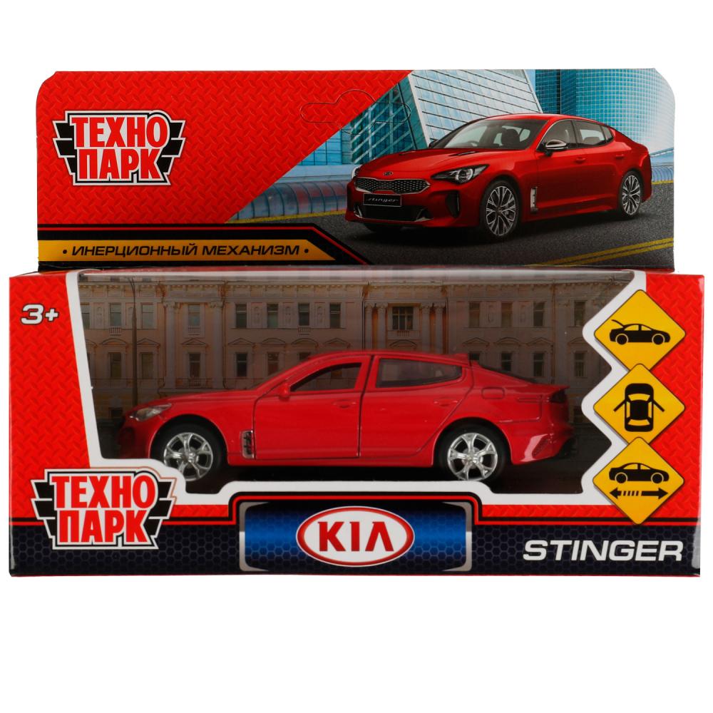 Машина металл Киа Стингер, 12 см. красный Технопарк STINGER-12-RD