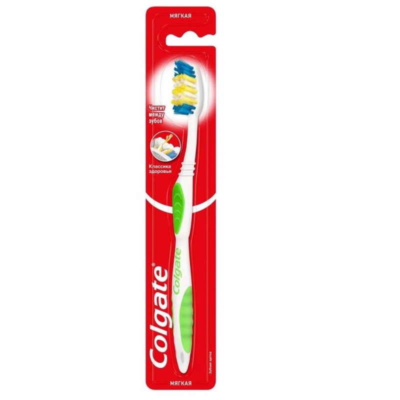 Зубная щетка COLGATE КЛАССИКА ЗДОРОВЬЯ мягкая жест FVN50307 1565596