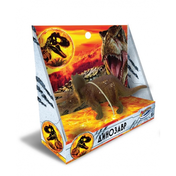 Игрушка динозавр, пластизолевая Играем Вместе ZY1608187-R