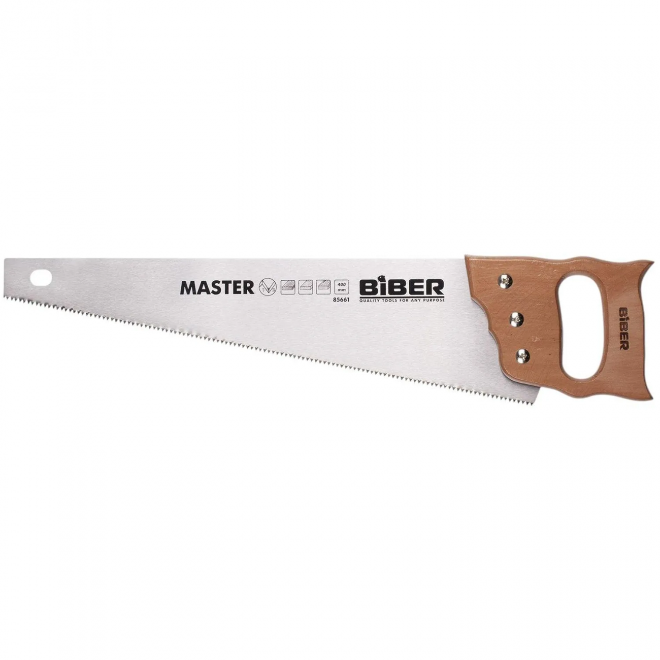 Ножовка по дереву БИБЕР 85661 МАСТЕР 2D заточка средний зуб, 400мм 2278790 тов-080815