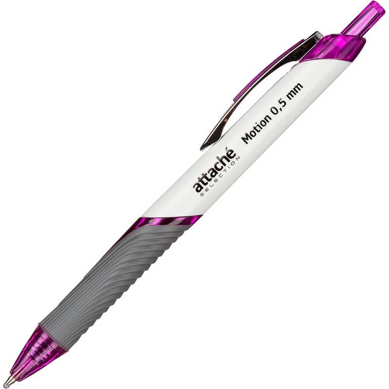 Ручка шариковая автоматическая Attache Selection Motion фиолетовая (линия 0.5 мм) TB172804 1098086