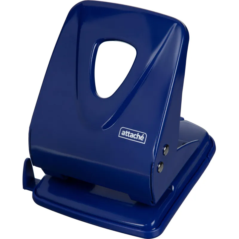 Дырокол Attache Symbol до 40 листов, линейка, металл, синий 1866814 WP-3544