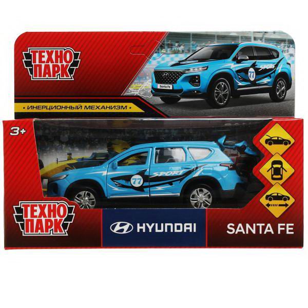 Машинка Технопарк HYUNDAI SANTAFE SPORT голубой 12 см SANTAFE2-12SRT-BU
