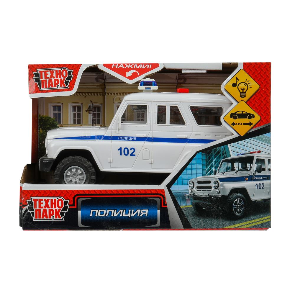 Машина свет-звук "Полиция" 16 см. инерционная Технопарк 2311A0174