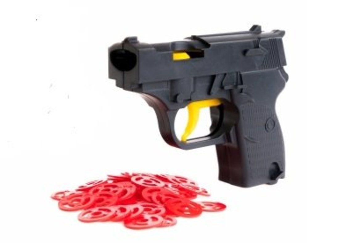 Пистолет с дисками, игрушка Пластмастер 50056