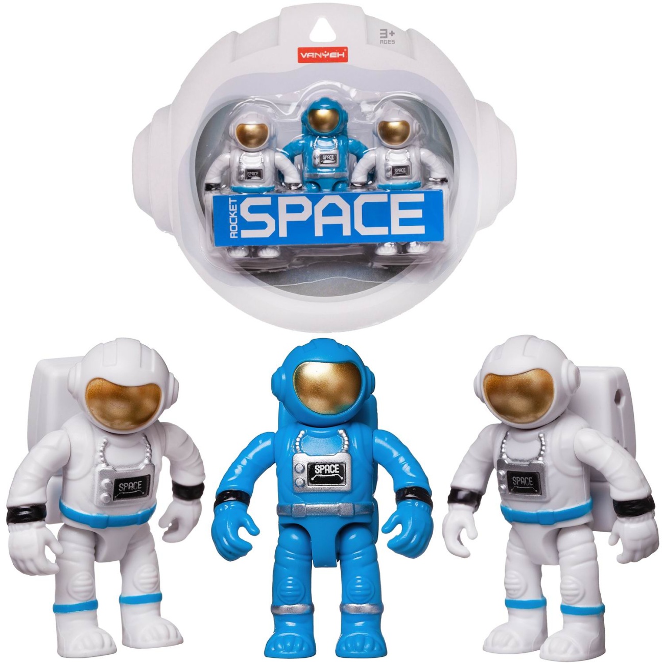Игровой набор Junfa Фигурка космонавта 3 шт. WA-27018