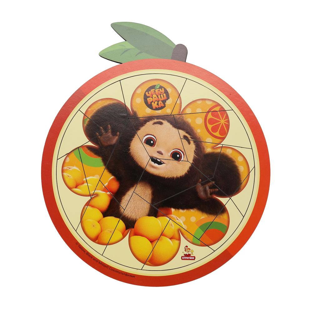 Игрушка деревянная пазл фигурный, 25х21,5 см. "Чебурашка" Буратино игрушки из дерева CHEB-48