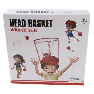 Набор для игры в баскетбол, корзина, фиксатор на голову, мячи 20 шт. Наша Игрушка 801