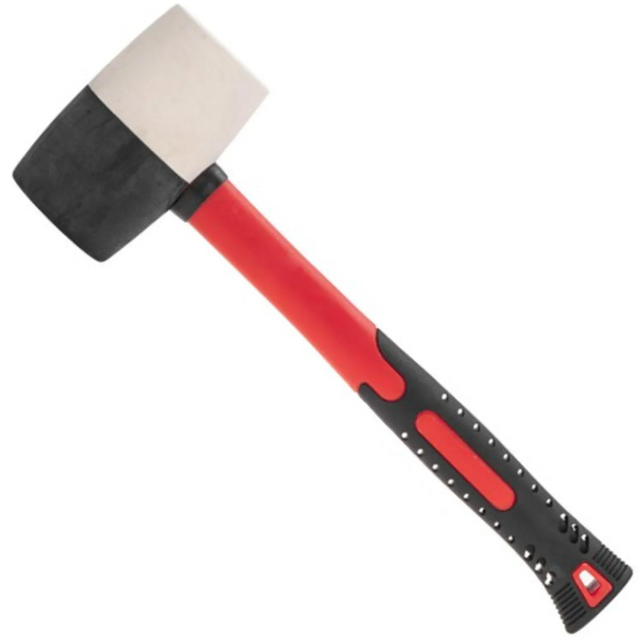 Киянка резиновая 680 г, черно-бел резина, фиберглас. рук. KRANZ KR-12-8154 2381253