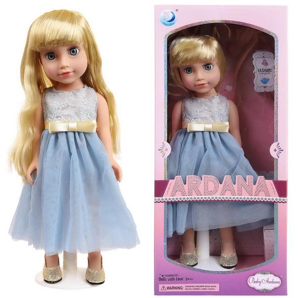 Кукла Junfa Ardana Baby в нежно-голубом, длинном платье 45 см WJ-21810