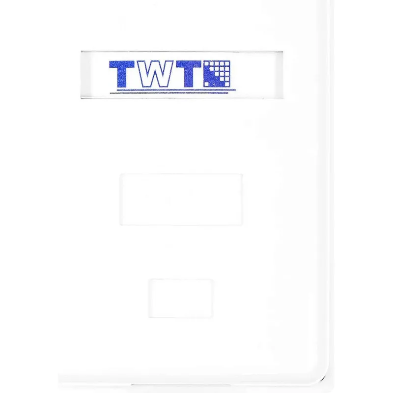 Розетка настенная TWT TWT-SM1-45-WH 1 порт RJ-45 кат. 5е, UTP, белая 2125708