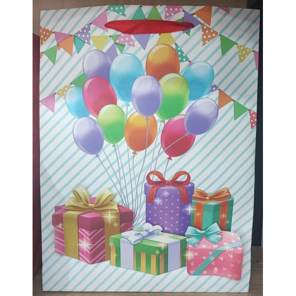 Пакет подарочный с днем рождения, матовый M Чудо праздник PM-07-C2