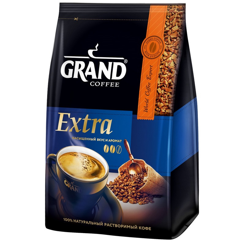 Кофе Grand extra раств., 500 г пакет. 863518