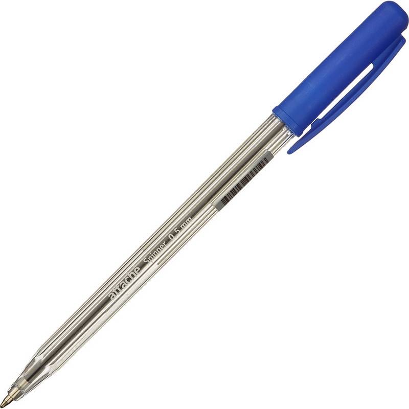 Ручка шариковая автоматическая Ручка шариковая Attache Economy Spinner 0,5мм споворот.мех,автомат.синий 914084