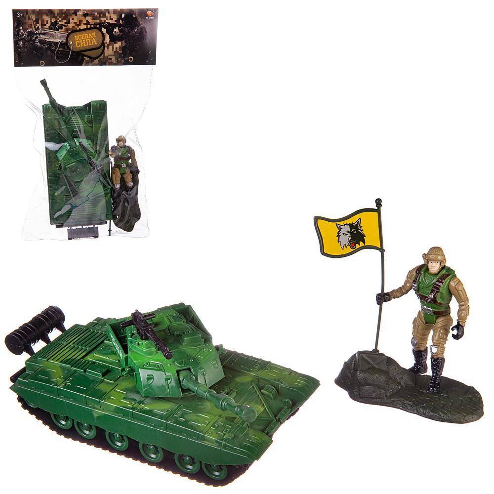 Игровой набор Abtoys Боевая сила Танк, фигурка солдата, акссес. PT-01444