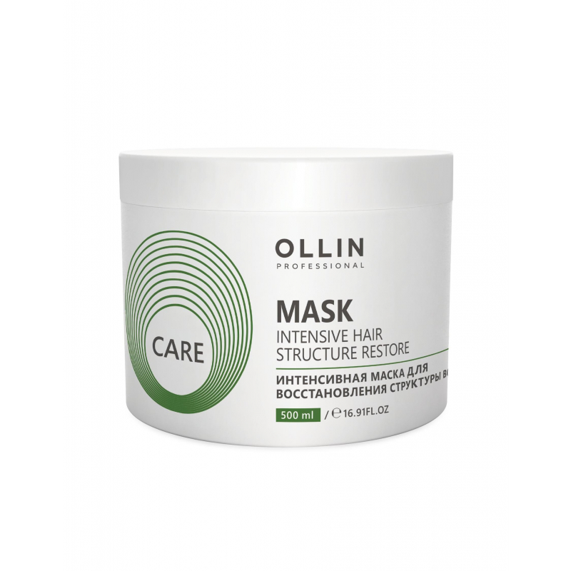 Маска интенсивная для восстановления структуры волос OLLIN CARE 500мл 1329433