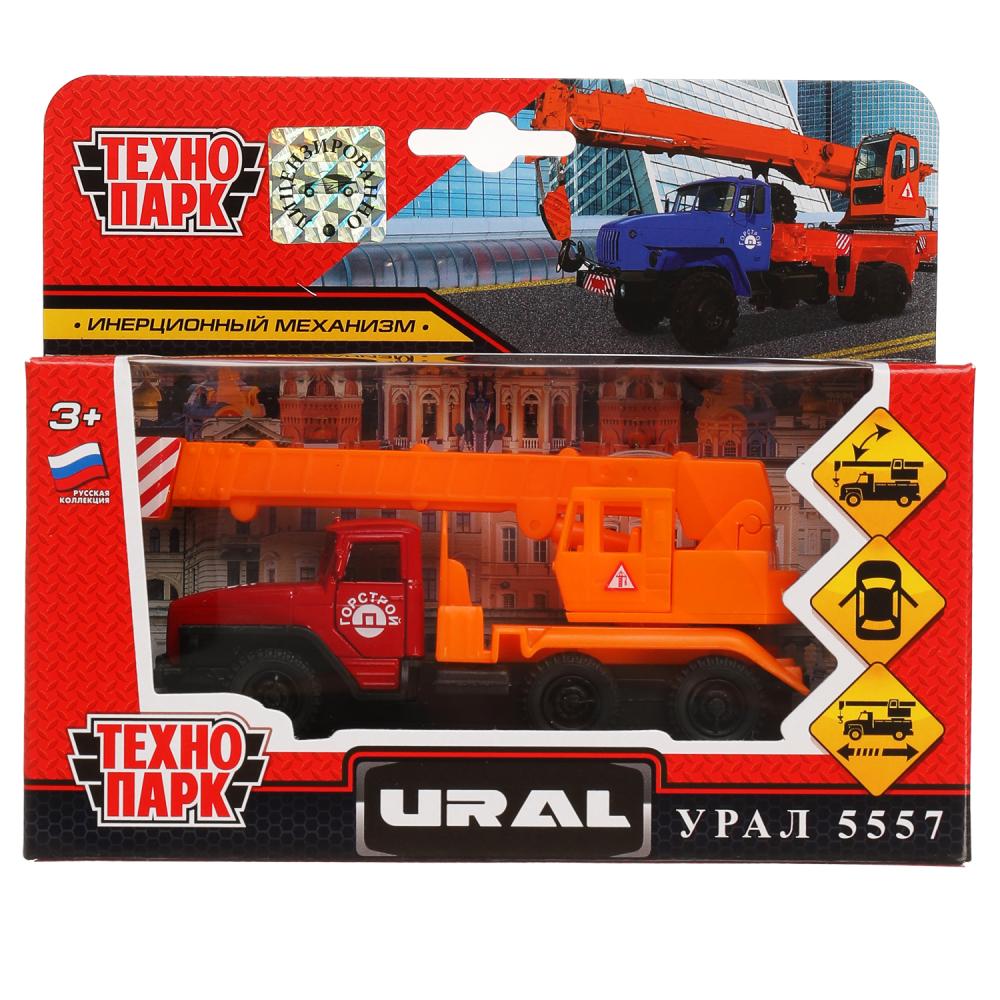 Машина металлическая Урал Кран, 12 см. Технопарк SB-16-54-B-WB(20-1)