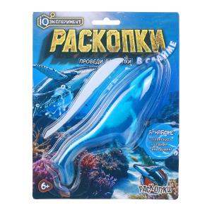 Игровой набор раскопки в слайме, скелет кита IQ Эксперимент EXSL140104-RU
