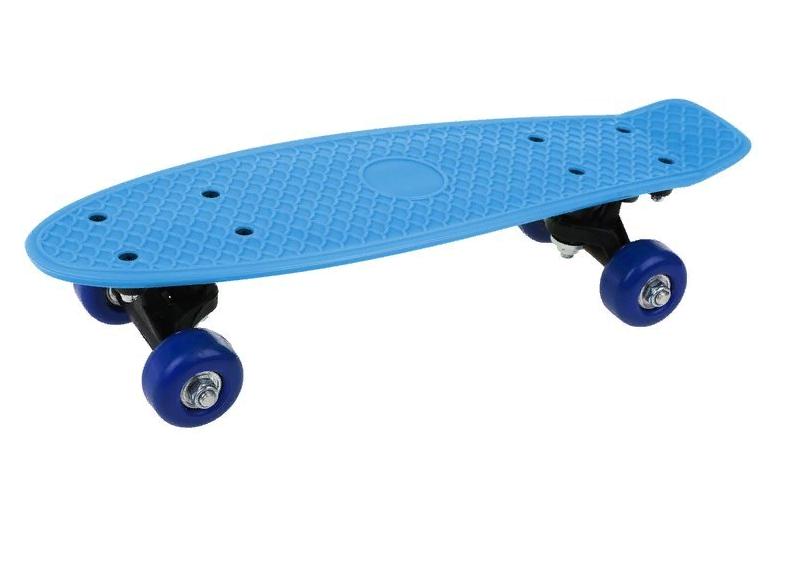 Скейтборд пластик 41 см, крепления пластик, голубой Наша Игрушка 636144