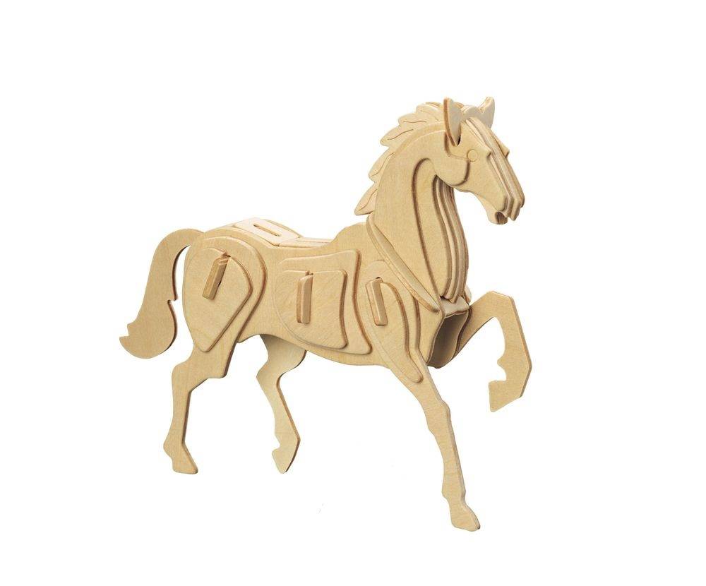 Лошадь, деревянная модель для сборки Wooden Toys E023