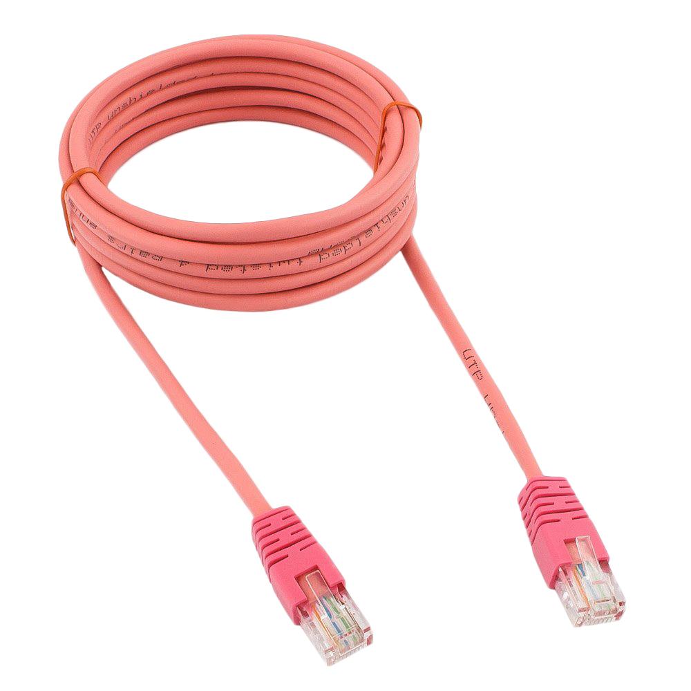 Патч-корд UTP Cablexpert PP12-3M/RO кат.5e, 3м, розовый 1124754