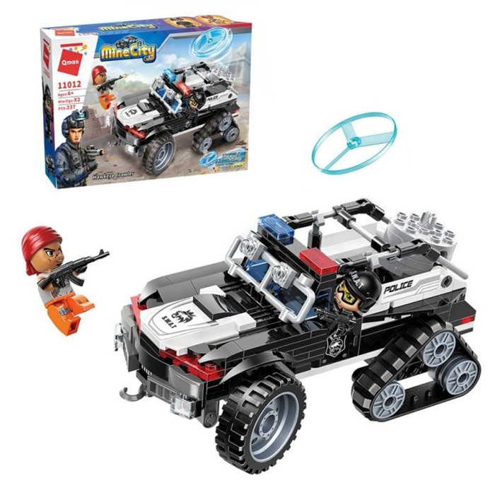 Конструктор Джип, с фигурками, с аксессуарами 237дет. Brick (Enlighten) BRICK11012