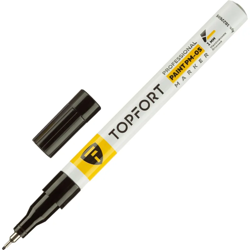 Маркер лаковый TOPFORT Paint 1 мм черный 1827695 ZP1103