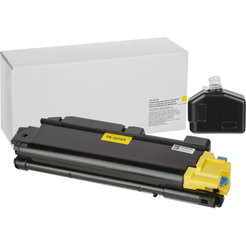 Тонер-картридж Retech TK-5270Y жел. для Kyocera P6230/6630 1617621