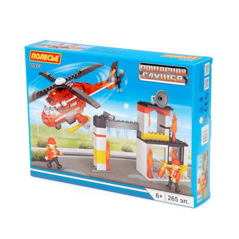 Конструктор Классик "Пожарная служба-2" 265 элементов Полесье П-81933