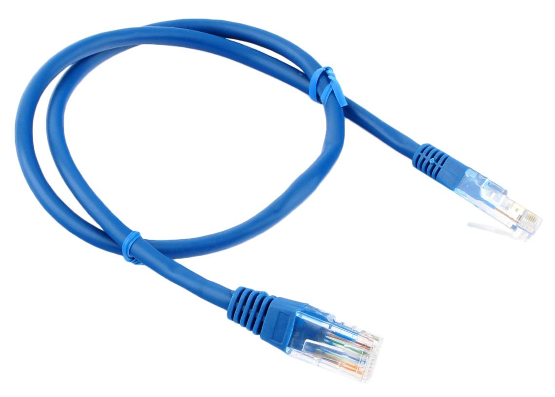 Патч-корд UTP Cablexpert PP6U-0.5M/B кат.6, 0.5м, синий 1124798