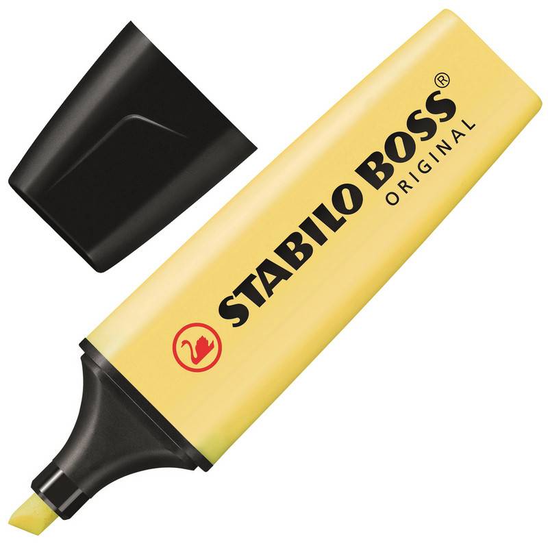 Текстовыделитель Stabilo Boss Original Pastel 70/144 желтый (толщина линии 2-5 мм) 733507