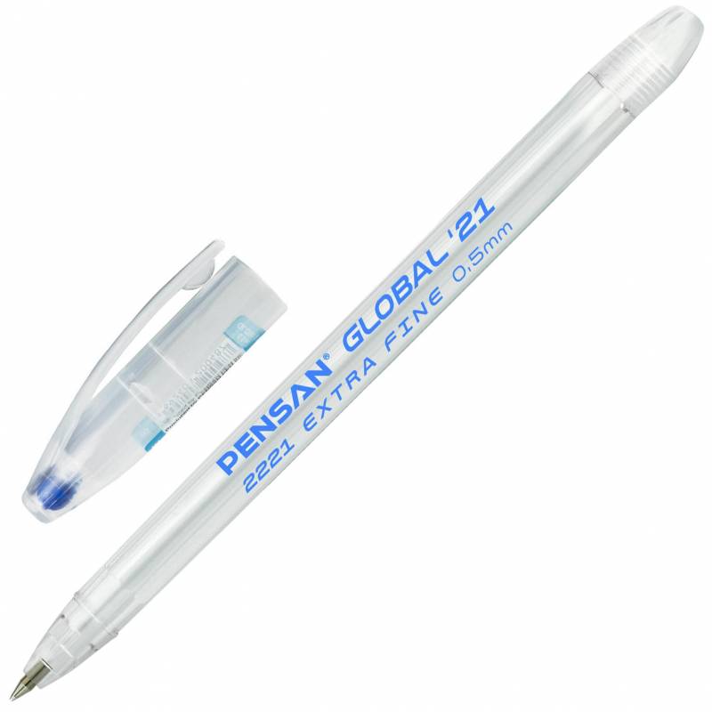 Ручка шариковая Pensan Global 21 синяя (толщина линии 0.3 мм, 2221) 1278528