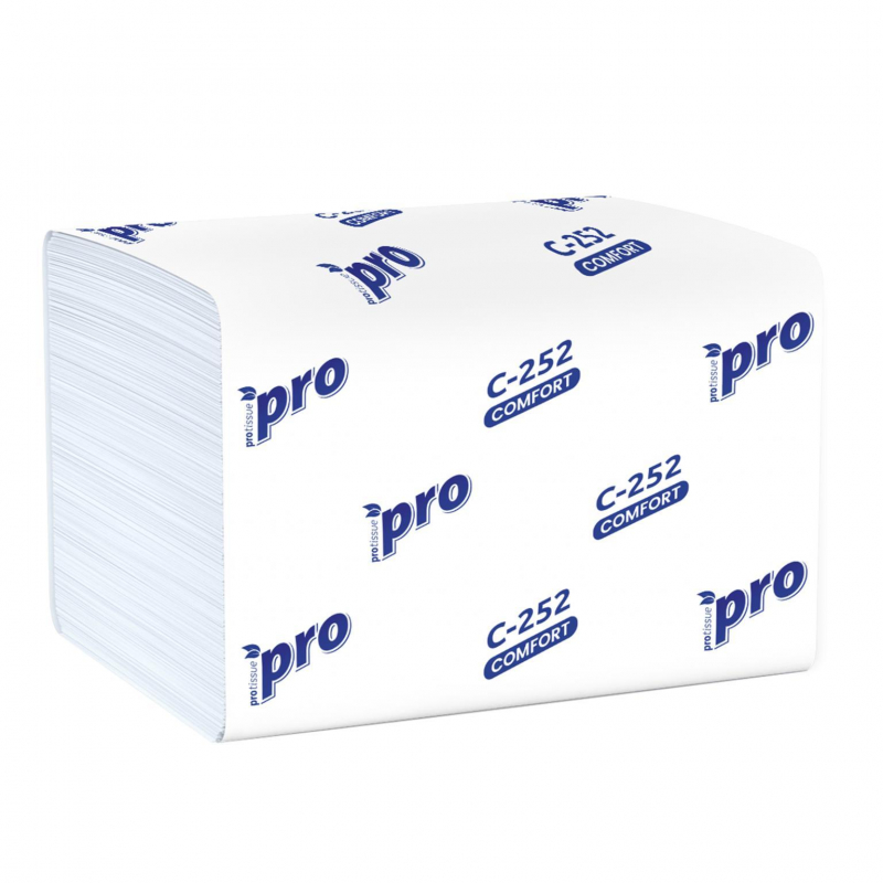 Салфетки бумажные Protissue N4 1сл 200 листов 20пач в уп С252 1415047 C252