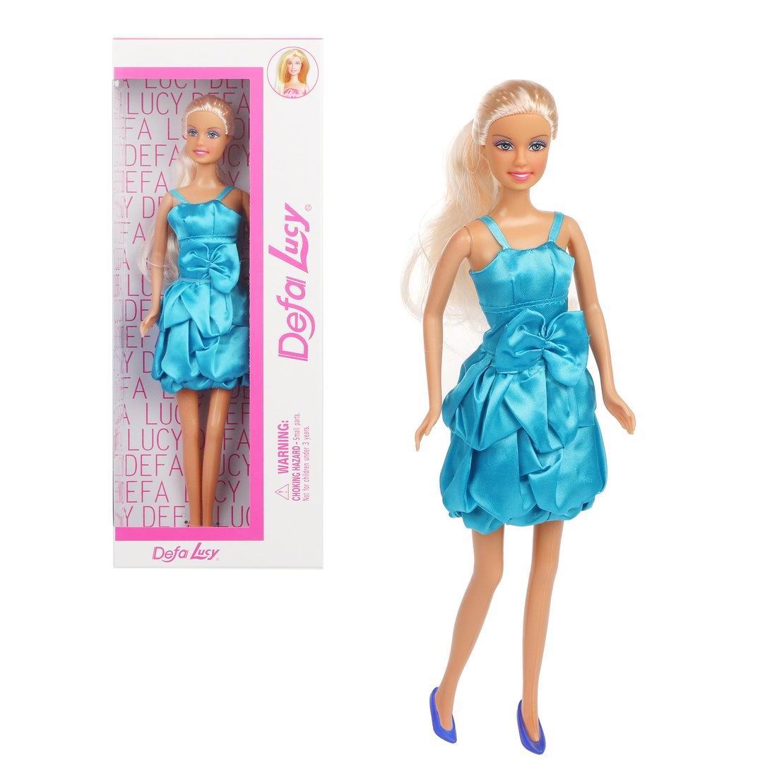 Кукла Defa Lucy в голубом платье 29см 8138d/голубое