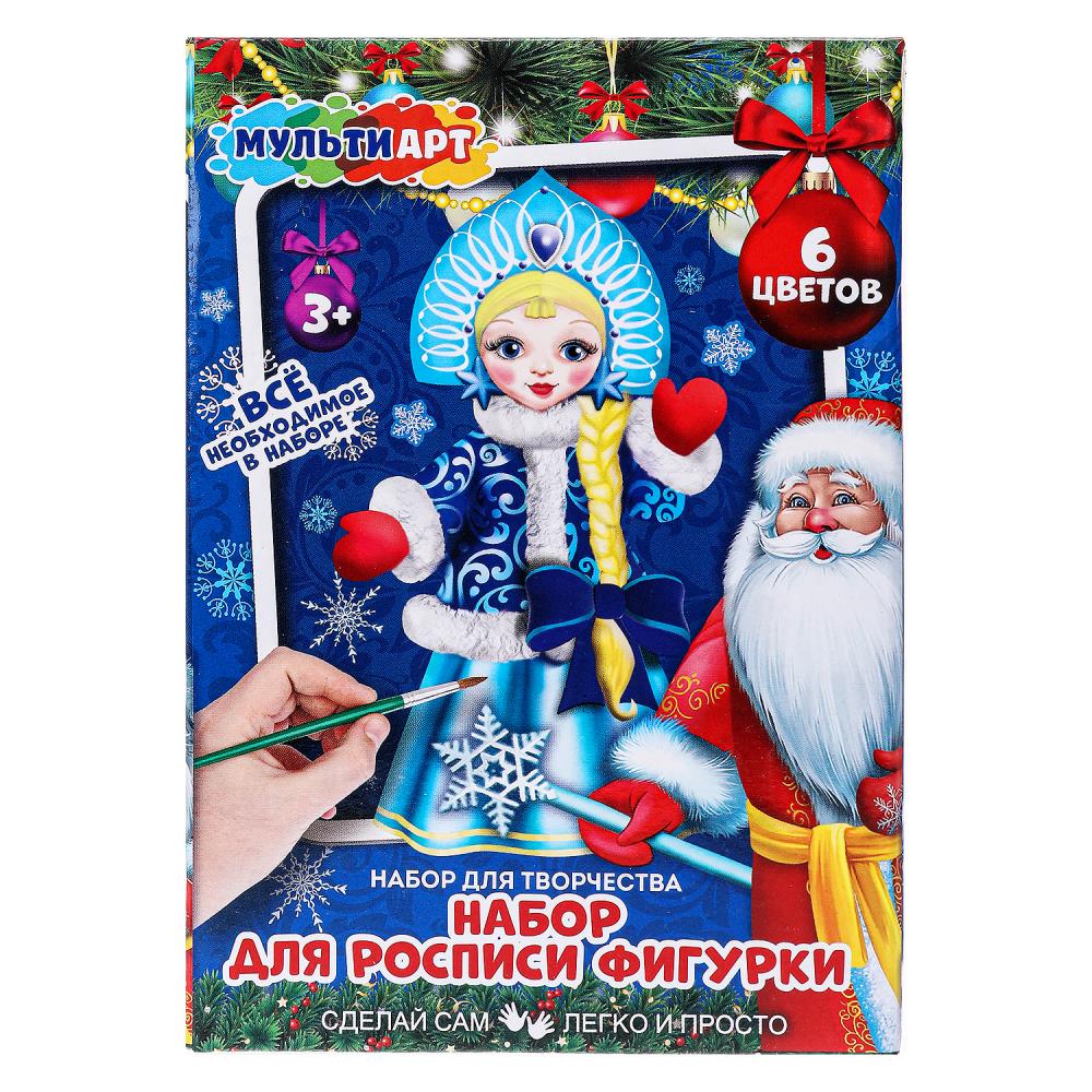 Набор для творчества фигурка для росписи (краски, кисточка) Снегурочка MultiArt PAINTFIGURE-NY-MA3 (24)