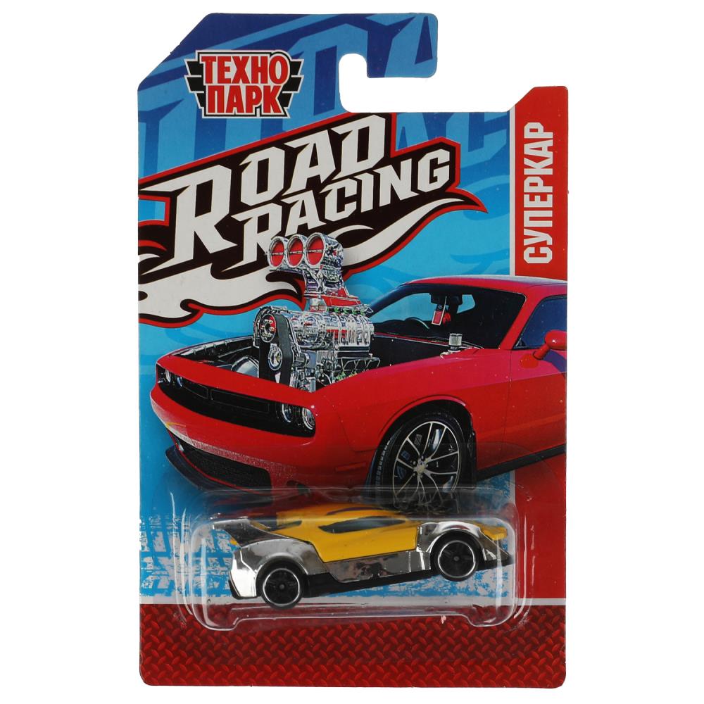 Машина металлическая "Роад Рейсинг" Суперкар, 7,5 см. (в асс) Технопарк RR-7-104-R