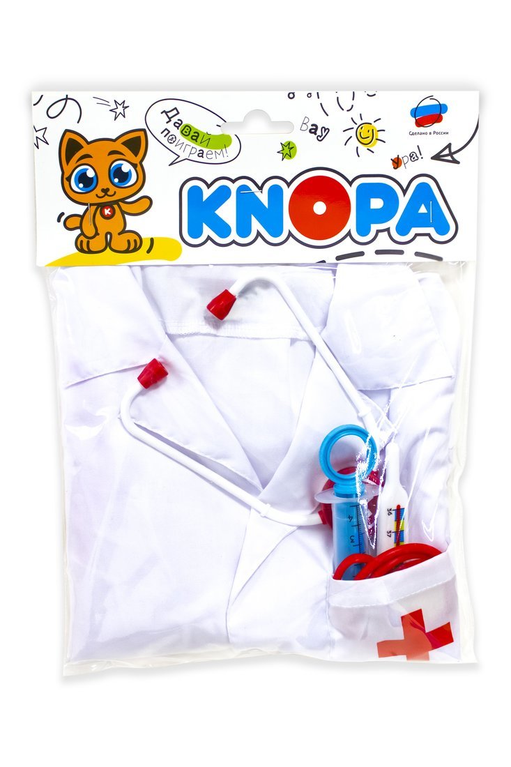 Игровой набор Терапевт с халатом KNOPA 87104