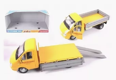 Машина грузовик (свет, звук) открываются двери и кузов 9379C, игрушка PlaySmart A532-H11096