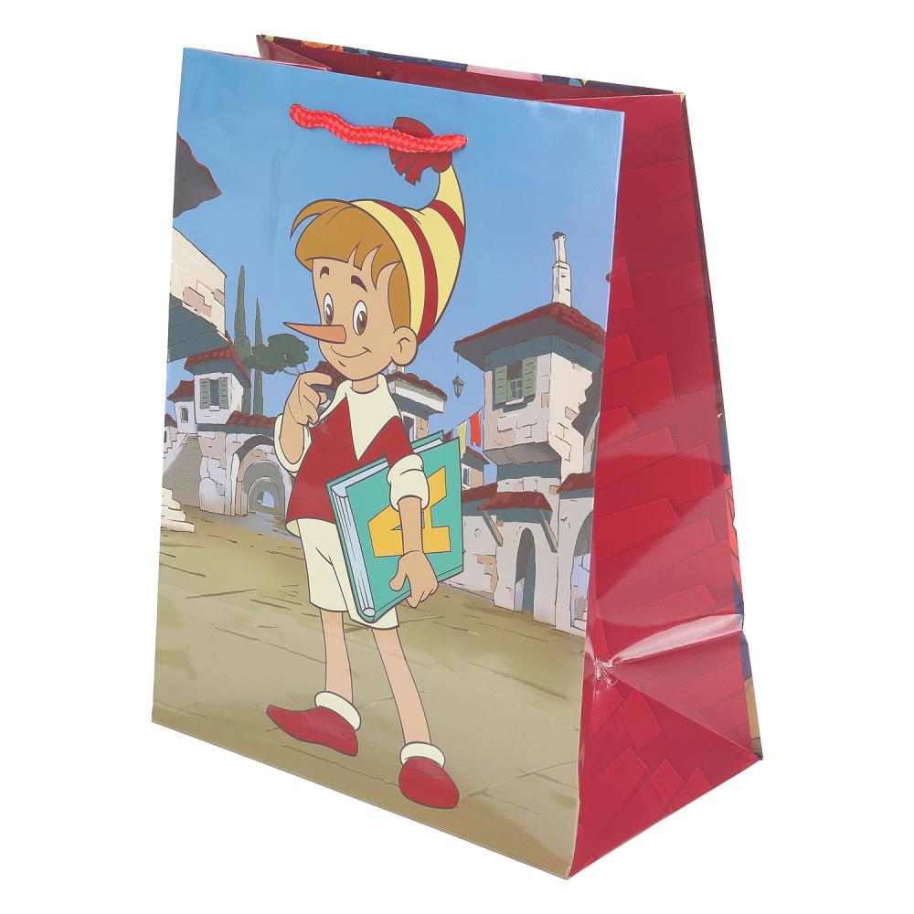 Пакет подарочный глянцевый "Союзмультфильм", 140 гр/м Чудо праздник PL-130545-BU