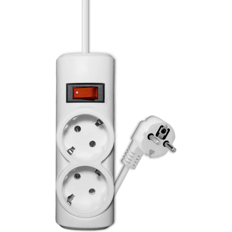 Сетевой фильтр PROGIX PG231 2р/3м/2,2кВт/10А заземление, белый, ПВС 3х0.75 2203911