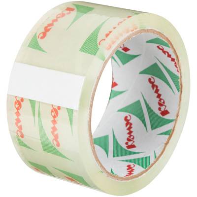 Клейкая лента упаковочная Комус 48мм х 50м 45мкм кристал-прозрачная 161984