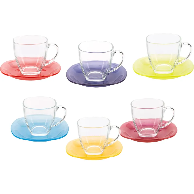 Набор чайный РЕЙНБОУ 220мл Luminarc 2139662 N4217