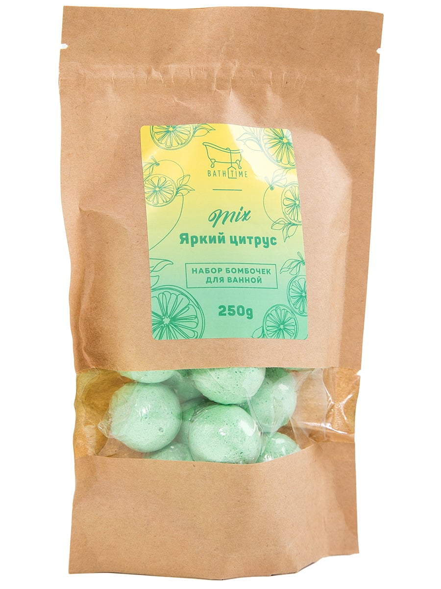Bath Time Бомбочки для ванны Яркий цитрус 250гр 4610092621050