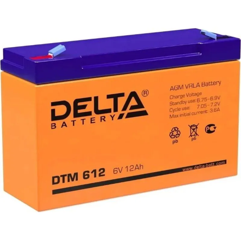Батарея для ИБП Delta DTM 612 6/12 В/Ач 151x50x100 1599406