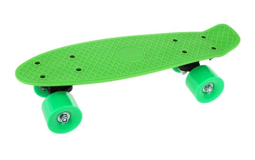 Скейтборд пластик 41x12 см, зелёный Наша Игрушка 636247